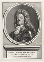 KG 12602
<br/>
Portret van Godert Graaf van Athlone.
<br/>
<em>Picart, Bernard (1673-1733)</em>